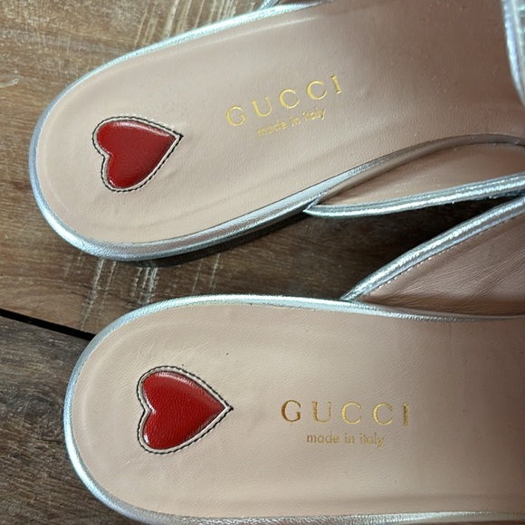 GUCCI Glitter Mules w/ Dustbag - Picture 5 of 12